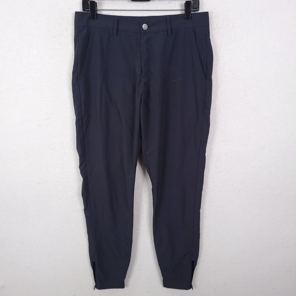 Primo Golf Joggers Mens 32x29 Regular Blue Tapered Ankle Zip Performance Pants
